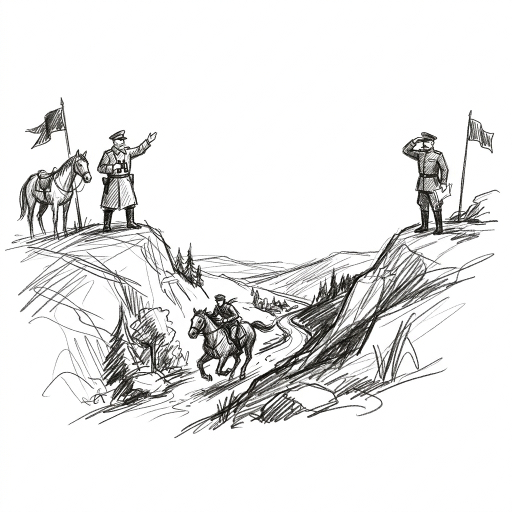 Two generals on opposite hills