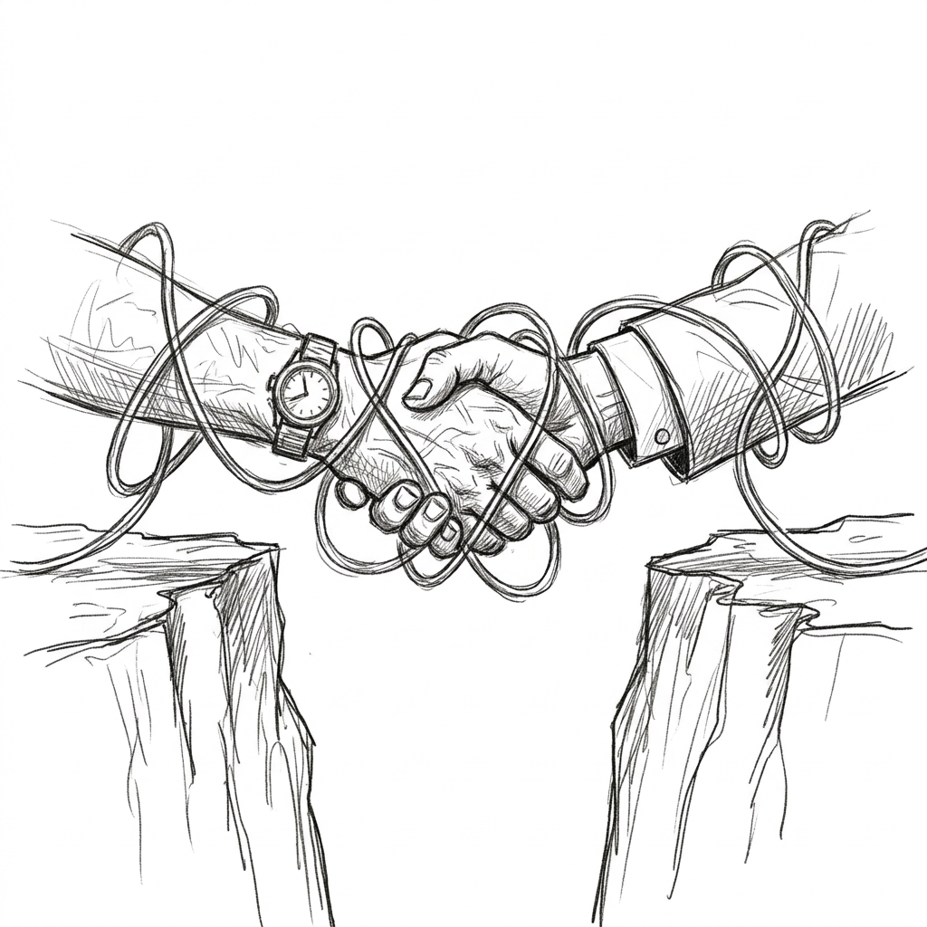 Conceptual sketch of distributed transactions