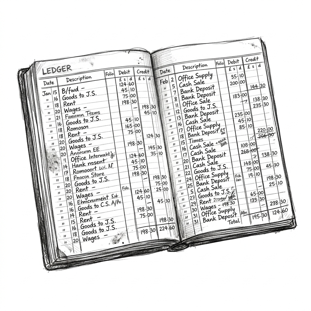 Conceptual sketch of event sourcing
